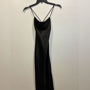 Meshki Black Backless Dress Small